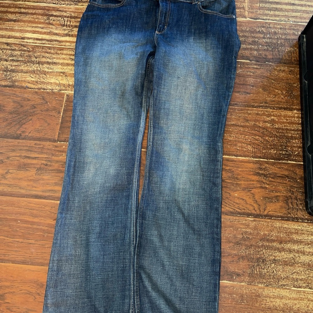 Wrangler Ladies Mid Rise AH Wash Denim Bootcut Jeans 09MWZAH Sz 15/32